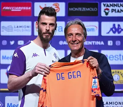 De Gea e Ferrari, foto Twitter Fiorentina