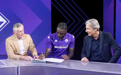 Kean, Pradé e Ferrari foto profilo ufficiale X @acffiorentina