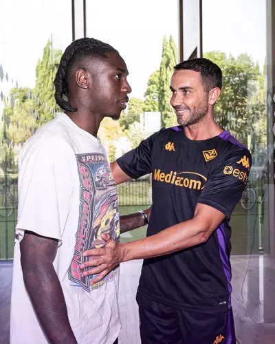 Kean e Palladino foto profilo ufficiale X @acffiorentina