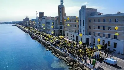 manifestazione agricoltori a bari