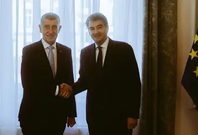 Raffaele Fitto con il Presidente Pavel