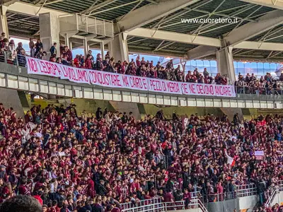 Contestazione in Curva Maratona