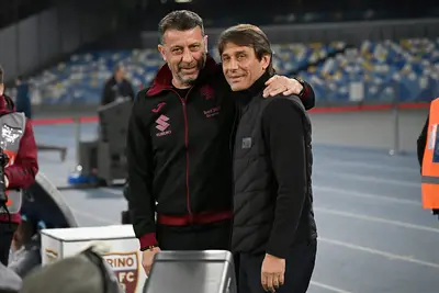 Antonio Conte e Roberto D'Aversa in Napoli Torino