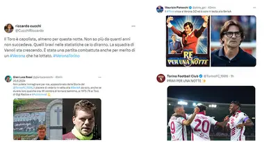Torino primo in classifica