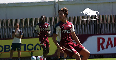 Cesare Casadei, allenamento a Pinzolo