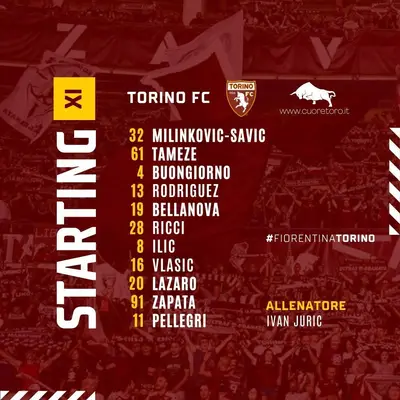 Formazione Fiorentina-Torino