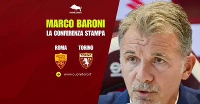 Roma Torino, Marco Baroni in conferenza stampa