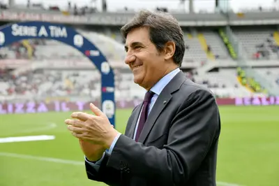 President of Torino FC Urbano Cairo before the Serie A match between Torino FC and SS Lazio at Stadio Olimpico di Torino on May 26, 2019 in Turin, Italy