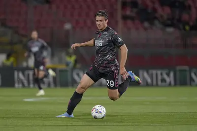 Lorenzo Colombo, attaccante del Milan in prestito all'Empoli