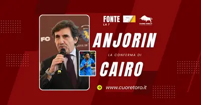 Urbano Cairo conferma l'acquisto di Tino Anjorin