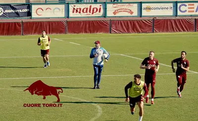 Roberto D'Aversa, allenamento al Filadelfia