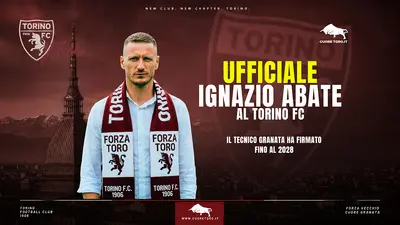 Ufficiale: Ignazio Abate nuovo allenatore del Torino FC