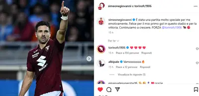 Torino Napoli, il Cholito Simeone sui social