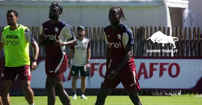 Alieu Njie, allenamento a Pinzolo