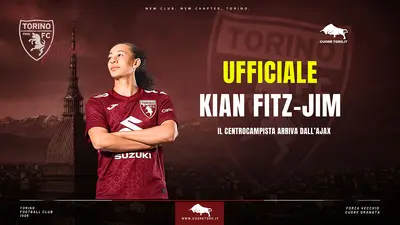Ufficiale: Kian Fitz-Jim dall’Ajax al Torino