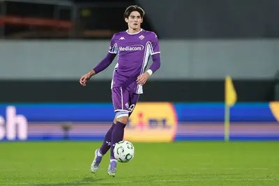 Niccolò Fortini in azione con la maglia della Fiorentina