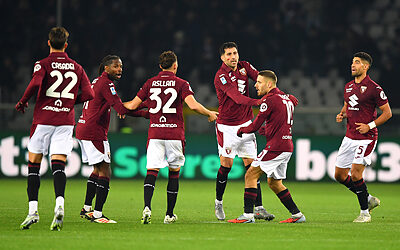 Torino esultanza squadra