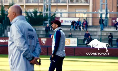 Roberto D'Aversa, allenamento al Filadelfia