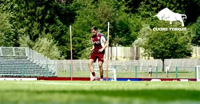 Gaetano Oristanio, allenamento al Pinzolo