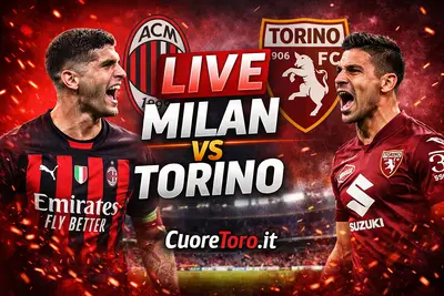 Milan Torino LIVE - Formazioni, diretta, gol e tabellino