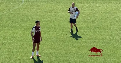 Cesare Casadei e Ignazio Abate, allenamento al Filadelfia