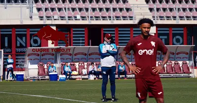 Roberto D'Aversa, allenamento al Filadelfia - Torino