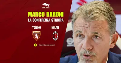 Torino Milan, Marco Baroni in conferenza stampa