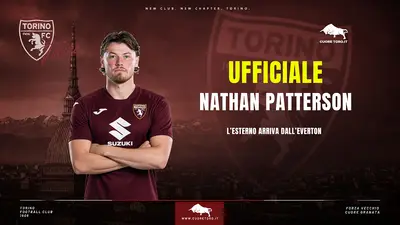 Ufficiale Nathan Patterson al Torino FC dall'Everton