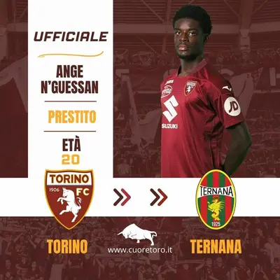 Ange N'Guessan ceduto in prestito alla Ternana