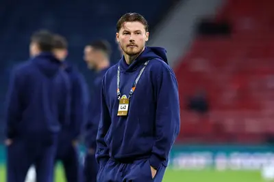 Nathan Patterson con la nazionale scozzese