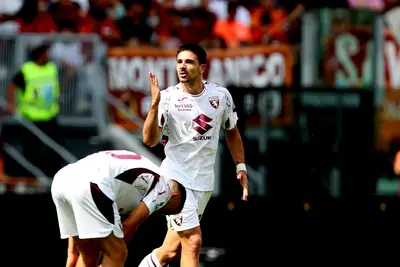 Giovanni Simeone, attaccante del Torino a segno nella sfida di campionato contro la Roma