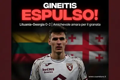 Gvidas Gineitis espulso nell'amichevole Lituania Georgia