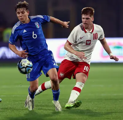 Lorenzo Amatucci in azione con la maglia della nazionale italiana