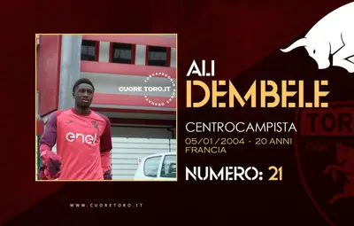 Rosa Torino Fc 2024-2025 - Ali Dembele