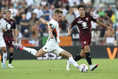 Venezia Torino, Samuele Ricci e Hans Nicolussi Caviglia - (Photo by Maurizio Lagana/Getty Images)