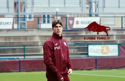 Cesare Casadei, allenamento al Filadelfia - Torino