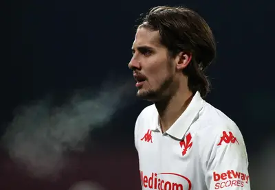 Andrea Colpani of ACF Fiorentina looks on during the Serie A match between AC Monza and ACF Fiorentina at U-Power Stadium on January 13, 2025 in Monza, Italy.