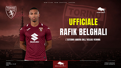 Ufficiale Rafik Belghali al Torino FC dal Verona