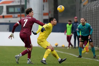 Marco Dalla Vecchia in azione in Torino Lazio Primavera