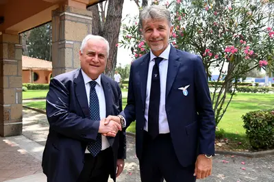 Claudio Lotito e Marco Baroni