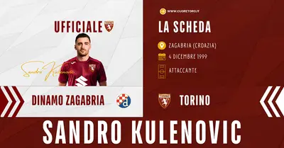 Ufficiale: Sandro Kulenovic al Torino Fc