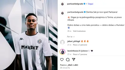 Demba Seck al Partizan