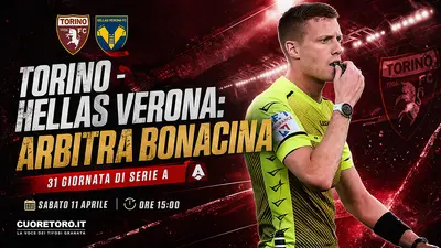 Torino Hellas Verona: arbitra Bonacina