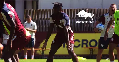 Duvan Zapata, allenamento a Pinzolo