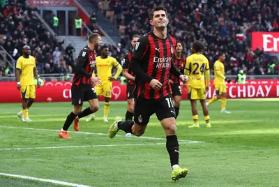 L'esultanza di Pulisic in Milan Hellas Verona