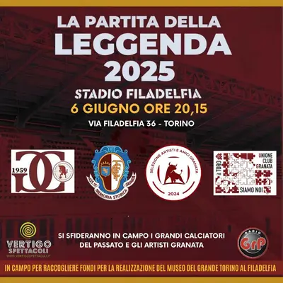 Partita della Leggenda 2025, Stadio Filadelfia