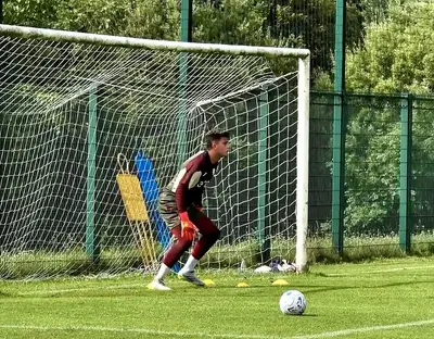 Diego Mascardi in ritiro a Pinzolo
