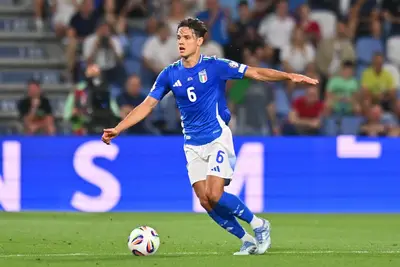 Samuele Ricci of Italy during the FIFA 2026 Qualifier between Italy and Moldova at Mapei Stadium - Citta' del Tricolore on June 09, 2025 in Reggio nell'Emilia, Italy