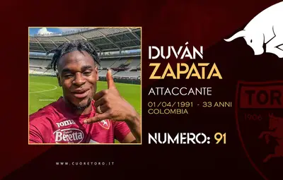 Rosa Torino Fc 2024-2025 - Duvan Zapata