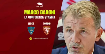 Lecce Torino, Baroni in conferenza stampa